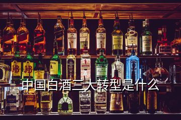 中国白酒三大转型是什么