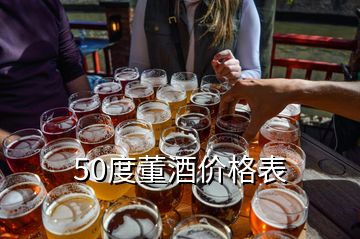 50度董酒价格表