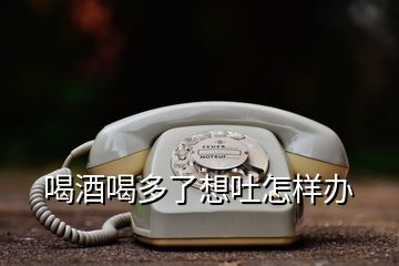 喝酒喝多了想吐怎样办