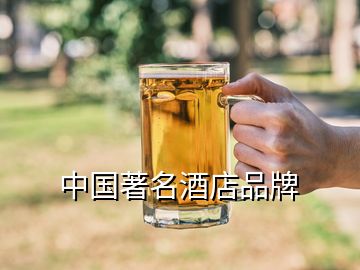 中国著名酒店品牌