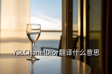 YSLChanelDior翻译什么意思