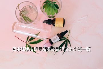白水杜康酒祖贡酒浓香型46度多少钱一瓶