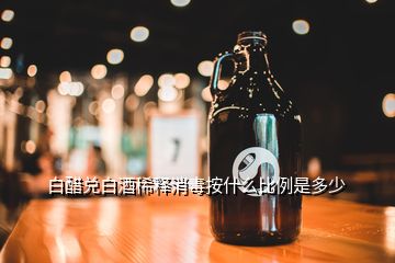 白醋兑白酒稀释消毒按什么比例是多少