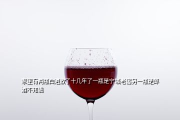 家里有两瓶白酒放了十几年了一瓶是宁城老窖另一瓶是郎酒不知道