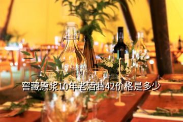 窖藏原浆10年老酒巷42价格是多少