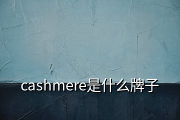 cashmere是什么牌子