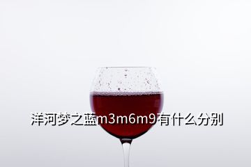 洋河梦之蓝m3m6m9有什么分别