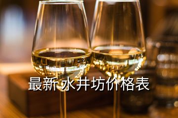 最新 水井坊价格表