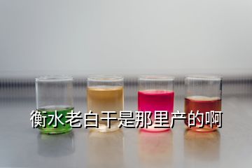 衡水老白干是那里产的啊