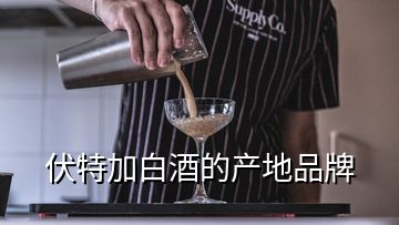 伏特加白酒的产地品牌