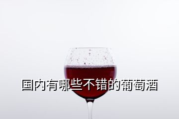 国内有哪些不错的葡萄酒