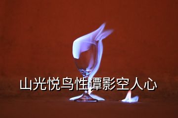 山光悦鸟性谭影空人心