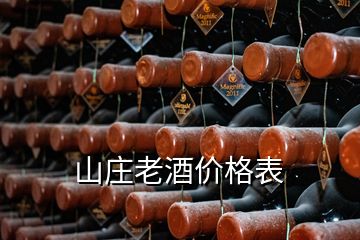 山庄老酒价格表