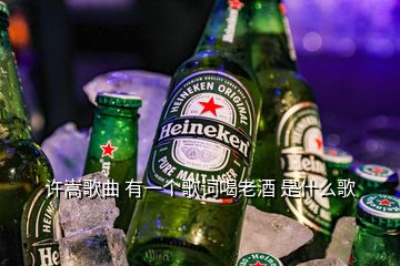 许嵩歌曲 有一个歌词喝老酒 是什么歌