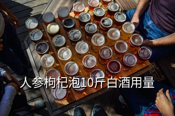人参枸杞泡10斤白酒用量