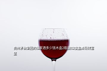 贵州茅台集团的仙家酒多少钱木盒2瓶装52度盒面有财富至