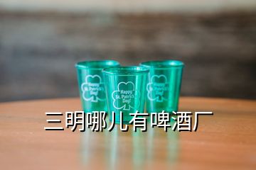 三明哪儿有啤酒厂