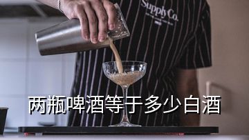 两瓶啤酒等于多少白酒