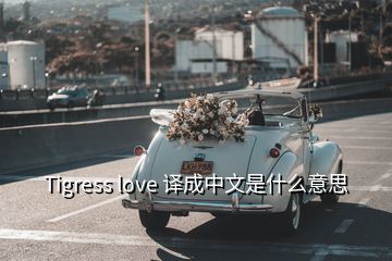 Tigress love 译成中文是什么意思