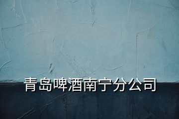 青岛啤酒南宁分公司