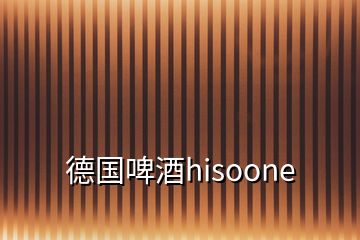 德国啤酒hisoone