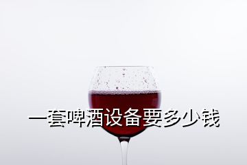 一套啤酒设备要多少钱