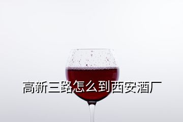 高新三路怎么到西安酒厂