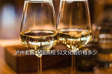泸州老窖 中国高校 52文化酒价格多少