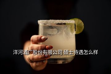 洋河酒厂股份有限公司 硕士待遇怎么样