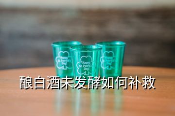 酿白酒未发酵如何补救