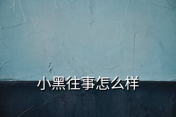 小黑往事怎么样