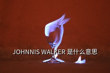 JOHNNIS WALKER 是什么意思
