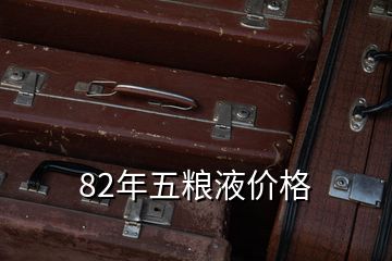 82年五粮液价格