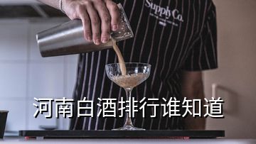 河南白酒排行谁知道