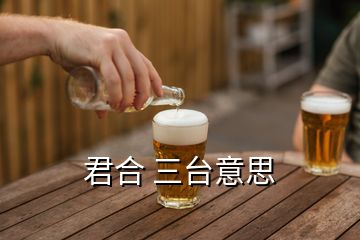 君合 三台意思