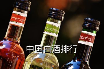 中国白酒排行