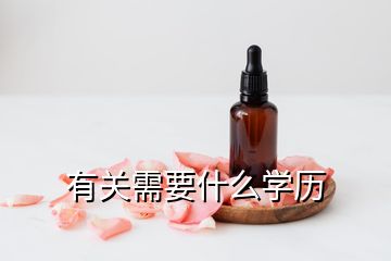 有关需要什么学历