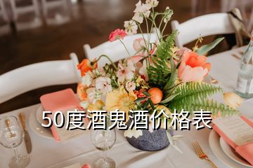 50度酒鬼酒价格表