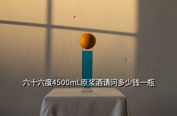 六十六度4500mL原浆酒请问多少钱一瓶