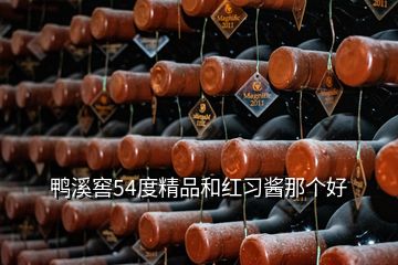 鸭溪窖54度精品和红习酱那个好