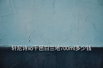 轩尼诗xo干邑白兰地700ml多少钱