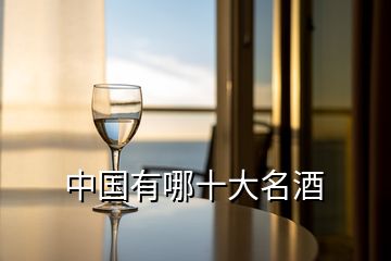 中国有哪十大名酒