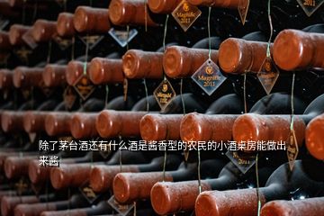 除了茅台酒还有什么酒是酱香型的农民的小酒桌房能做出来酱