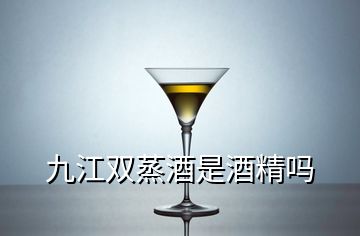 九江双蒸酒是酒精吗