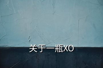 关于一瓶XO