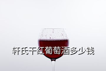 轩氏干红葡萄酒多少钱