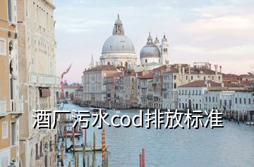 酒厂污水cod排放标准