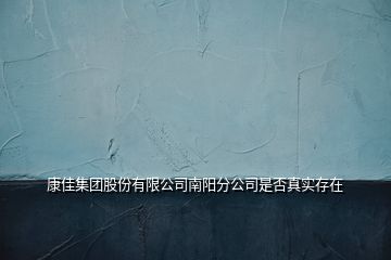 康佳集团股份有限公司南阳分公司是否真实存在