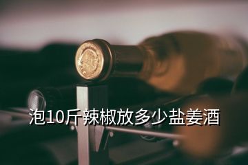 泡10斤辣椒放多少盐姜酒