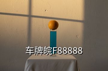 车牌皖F88888